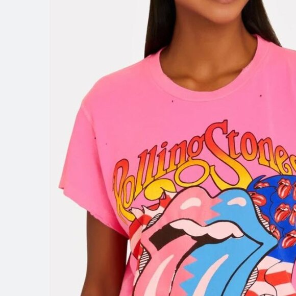 Madeworn Rolling Stones Flag Graphic T-Shirt - NEW - Picture 4 of 7